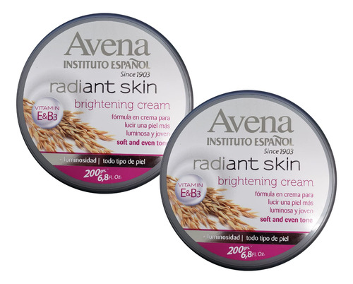 Instituto Español Avena Radiant Skin, Crema Aclaradora Con.