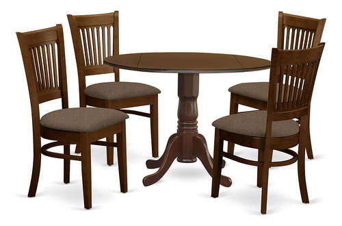 East West Furniture Dlva5-esp-c Dublin Juego De 5 Piezas Que