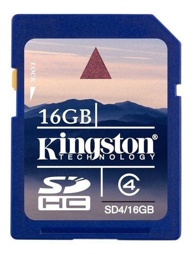 Memoria Sdhc 16gb Kingston Cl4 Flash Card Esc 4mbps .iia