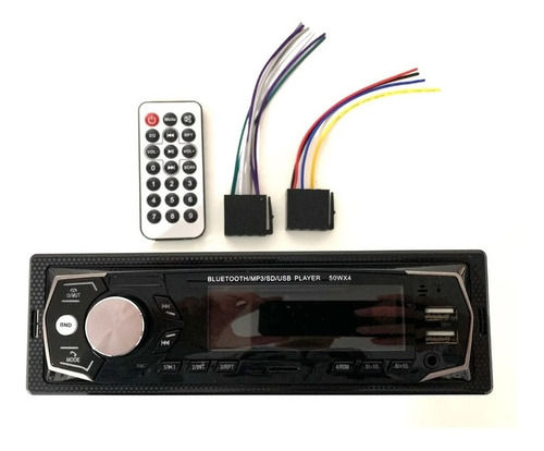 Autoestereo Bluetooth Mp3 Usb Sd Fm Lcd Control Remoto