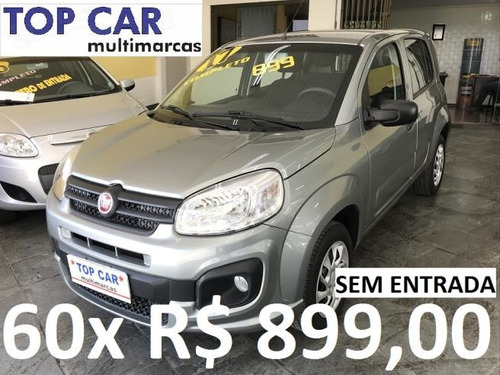 Fiat Uno Attractive Cinza 1.0 2017 - Sem Entrada