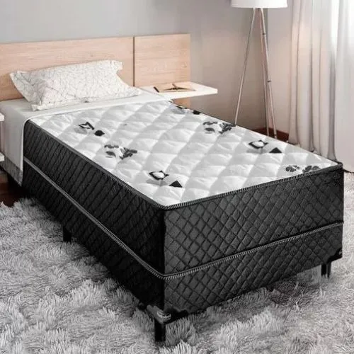 comprar Cama Solteiro Box 88cm Acolchoada . Só Entrego Salvador\u002Fba