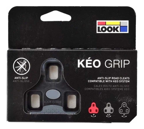 Taco Pedal Speed Look Keo Com Grip Preto Fixo 0º Bike Speed