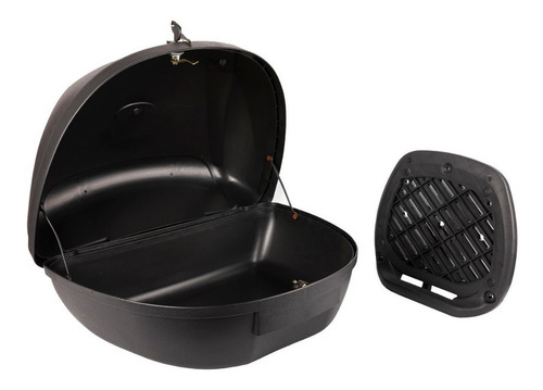 Imagen 2 de 5 de Baul Porta Casco C/ Base 51 Litros 2 Cascos Mtc