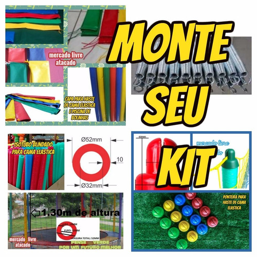 Cama Elastica Triangulo C/fita Reforçada P/ Lona De Salto 20