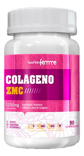 Colágeno Zmc - 90 Comprimidos - Apisnutri