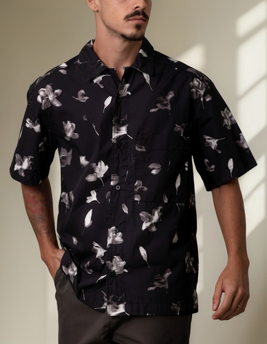 Camisa Relaxed Aop Multicolor Calvin Klein
