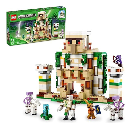 Lego Minecraft The Iron Golem Fortress 21250 Set De Juguetes