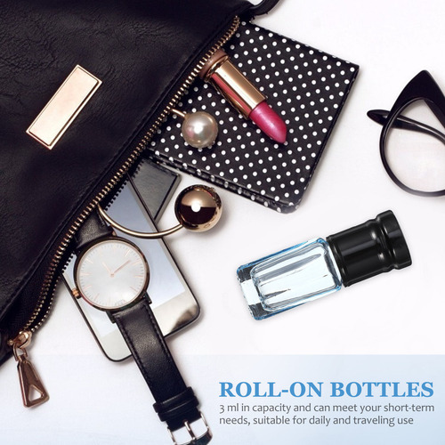Rodillo De 8 Botellas De Aceite Esencial De 3 Ml Para Botell