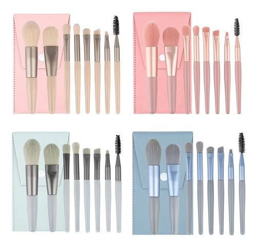 Set 8 Mini Brochas Maquillaje - Unidad a $1862