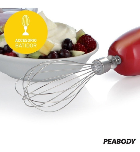 Licuadora De Mano Procesadora Mixer 800w Peabody Pe-lm327