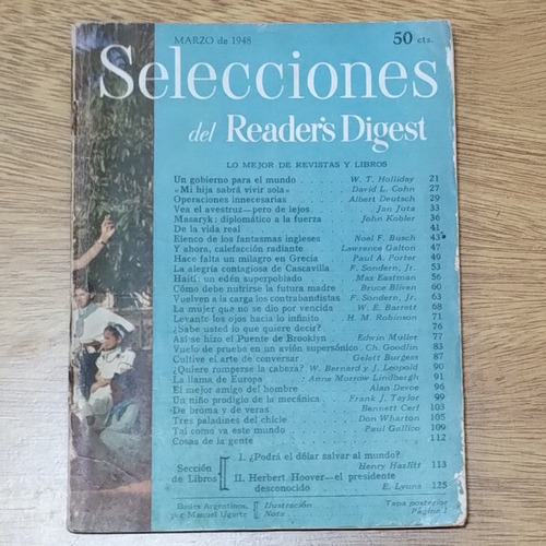 Revista Selecciones Del Reader's Digest Marzo 1948 N° 88