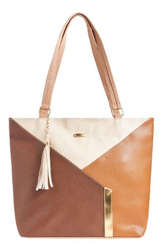 Bolsa Elegante De Moda M 1454 Bolsos Mayoreo Bolsos Color Camel Diseño de la tela Sintético