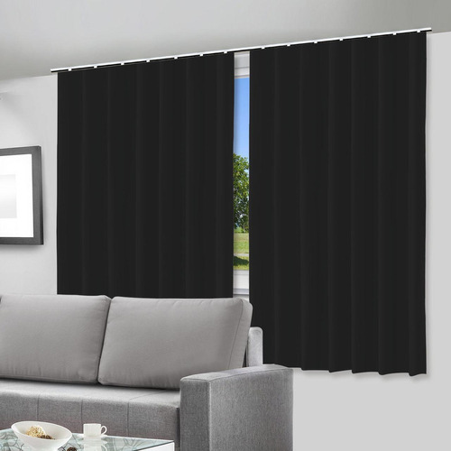 Cortina Blackout Preto - 280x280cm - Para Trilho