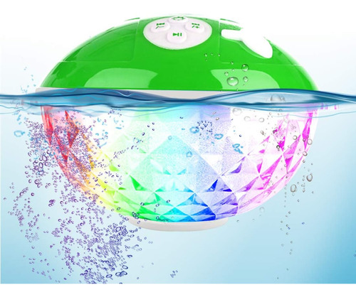 Waterproof Portable Bluetooth Speaker,blufree Wireless Showe Color Color: Green 110v