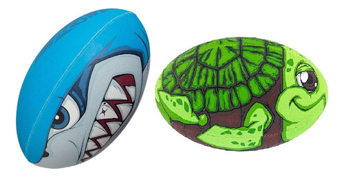 Pelota Rugby N 5 Gilbert Tortuga Tiburón Original