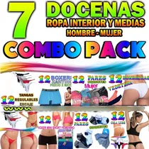 Comprar Combo Pack De 7 Docenas Ropa Interior Y Medias Mujer Hombre
