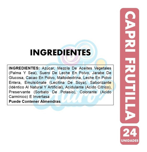 Capri Sabor Frutilla De Nestle (caja Con 24 Unidades)