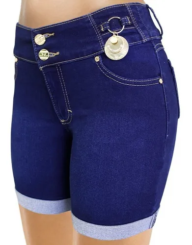 Short Largo De Mezclilla Para Mujer 54211 L