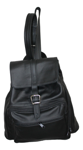 Bolsa Mujer Piel Borrego Mochila Genuina Dama Moda Café