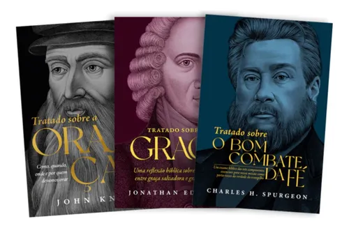 comprar Kit 3 Livros | Tratados | John Knox | Jonathan Edwards | Charles Spurgeon