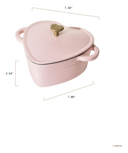 Olla Holandés Beautiful By Drew Hierro Fundido Rosa 1.90lts Rosa