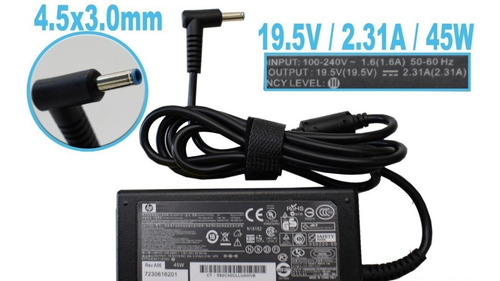 Imagen 3 de 4 de Cargador Hp Chromebook 19.5v 2.31a 45w Punta Auzl