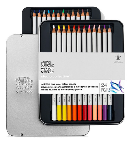 Lapices Acuarelables Winsor & Newton X 24 Col Barrio Norte