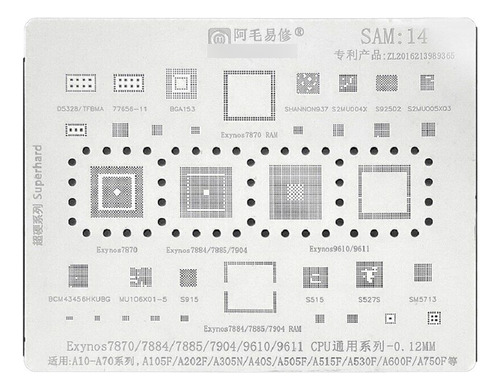 Stencil Amaoe Samsung Sam.14