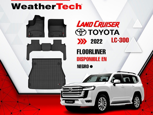 Alfombras Weathertech Bandeja Toyota Land Cruiser Lc300 2021