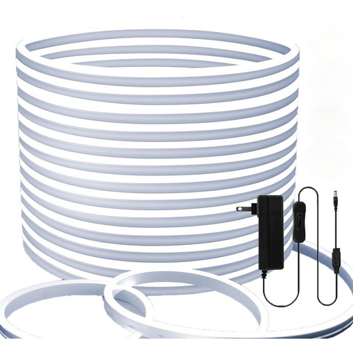 Tira Led Neon 10m: Impermeable, Corte Libre + Interruptor