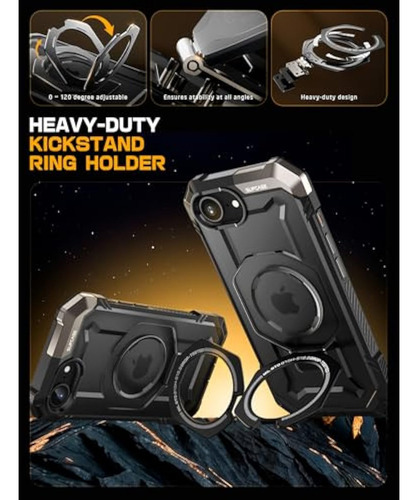Capa Supcase Para iPhone 16e Com Suporte (unicórnio)