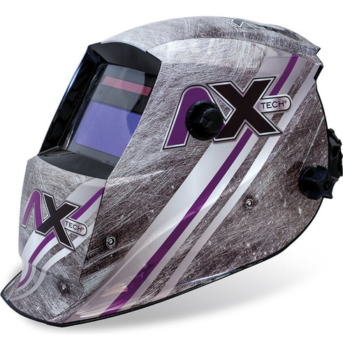 Careta Electrónica De Sombra Variable Axt-cemetal-cv Axtech Color Gris