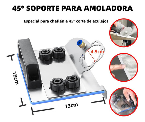Soporte Para Amoladora Angular Soporte Corte En Chaflán 45°