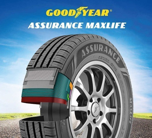 Imagen 3 de 9 de Juego De 2 Cubiertas Goodyear 165/60 R14 Assurance 75t