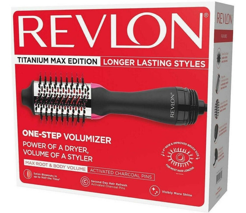 Cepillo Secador Voluminizador Revlon Titanium Max Edition