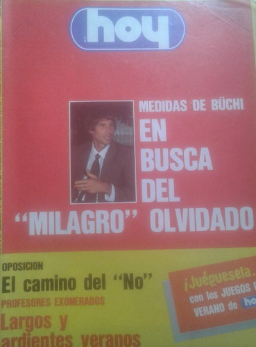 Revista Hoy 547 / 17 Enero 1988 / Buchi Busca Milagros