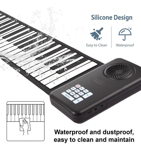 Teclado Electrónico Portátil Práctica De Piano De 88 Teclas