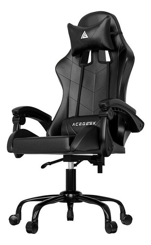 Cadeira Gamer Acegeek Knight-v1, Preto, Ag-knight-v1-bk