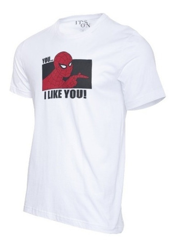 Playera Spiderman Meme I Like You . Caricatura Viejita.