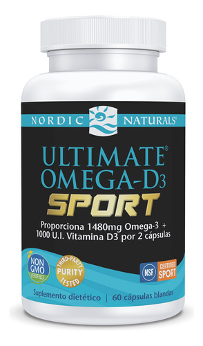 Ultimate Omega D3 Sport - Nordic Naturals - Epa Y Dha