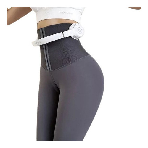 Pantalones/leggings De Yoga Elásticos De Cintura Alta Mujer