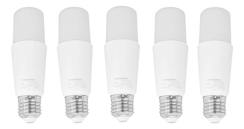 5x Lâmpadas Compacta Copo Led 12w Bivolt Branco Quente 3000k