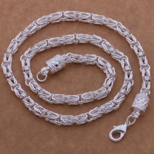 Imagen 2 de 2 de Collar Para Mujer Elegante Plata Ley .925