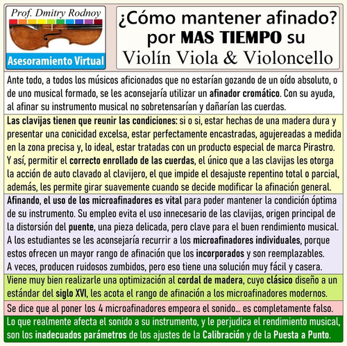 Imagen 3 de 10 de Violin - Arreglos En General Afinación - Prof. Dmitry Rodnoy