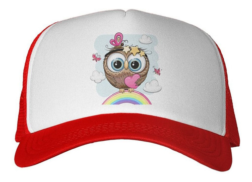 Gorra Owl Buho Lechuza Arcoiris Dibujo Diseño