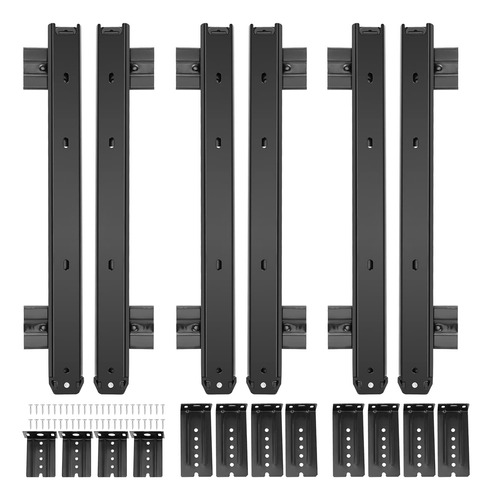 Zoenhou 3 Pares De Bandejas De Teclado Negras De 14 Pulgadas