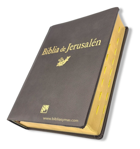 Imagen 2 de 9 de Biblia De Jerusalen Mediana De Lujo Con Caja Piel Marron