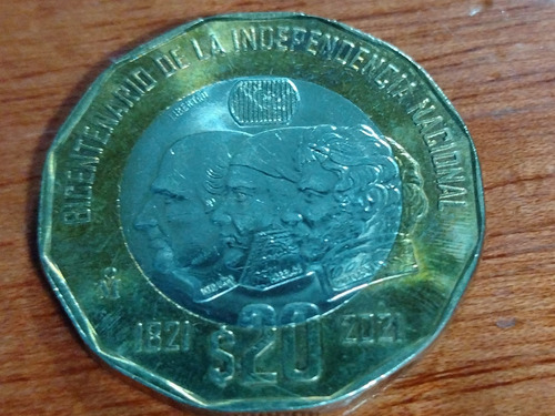 Moneda De 20 Pesos Bicentenario De La Independencia 