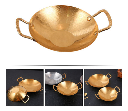 Olla De Acero Inoxidable, Olla Pequeña Con Doble Asa, Acero